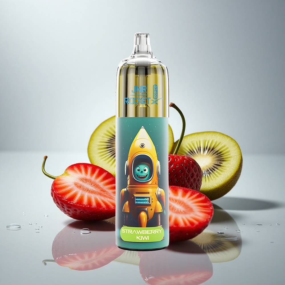 JNR Rocket-X 12400 Jagoda Kivi z Nastavljivim Pretokom Zraka in 850mAh Baterijo