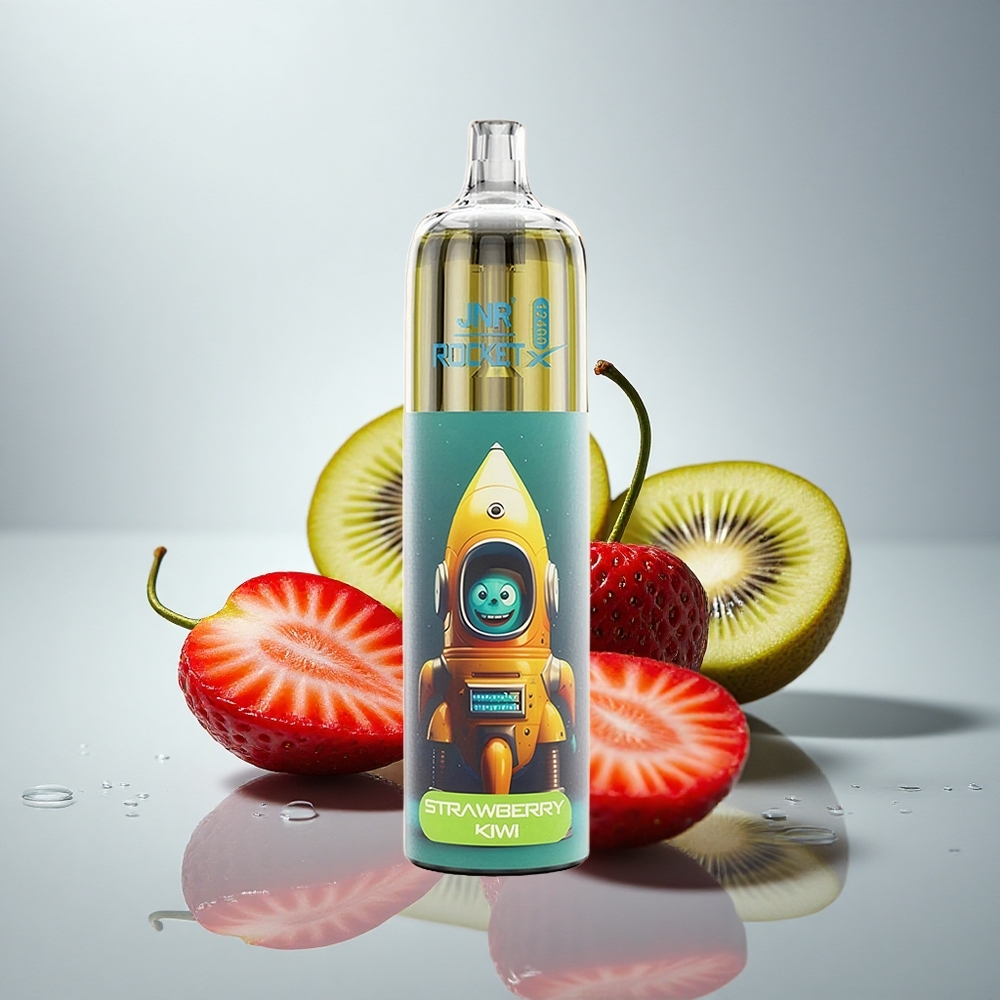 JNR Rocket-X 12400 Jagoda Kivi z Nastavljivim Pretokom Zraka in 850mAh Baterijo