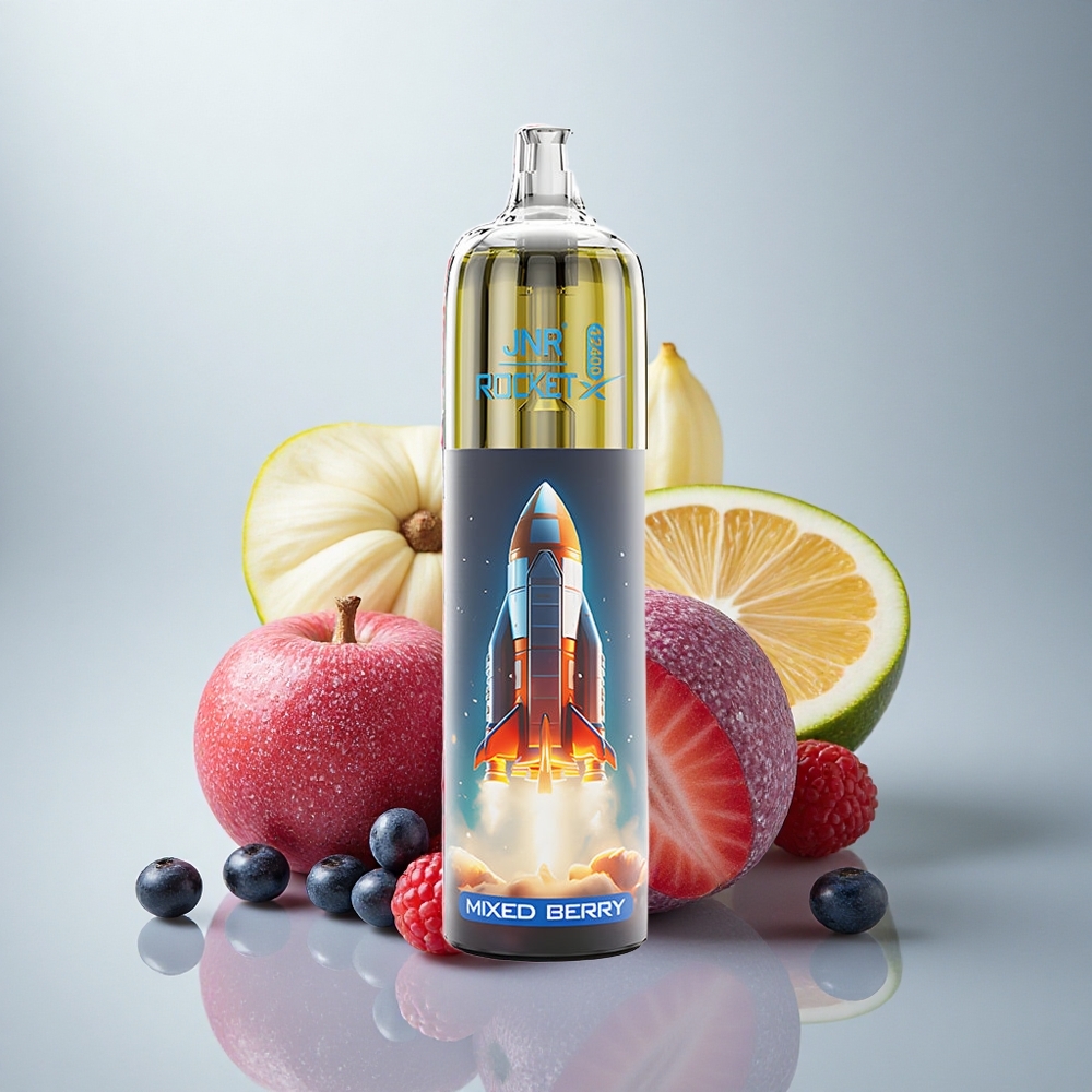 JNR Rocket-X 12400 Mešane Jagode z Nastavljivim Pretokom Zraka in 850mAh