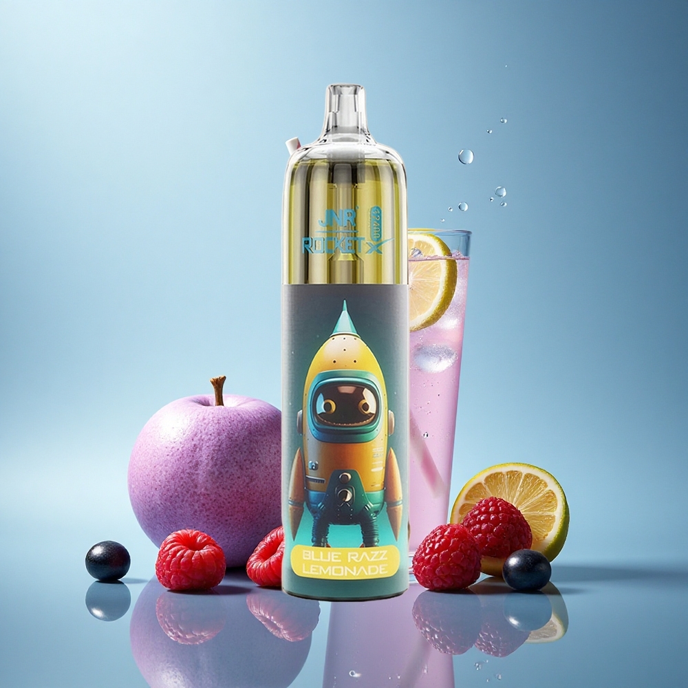 JNR Rocket-X 12400 Modra Malina Limonada z Nastavljivim Pretokom Zraka in 850mAh
