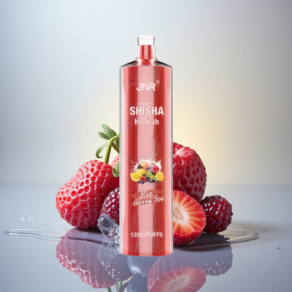 JNR Shisha Hookah 12000 Jagodni Led z 24ml in 0% nikotina