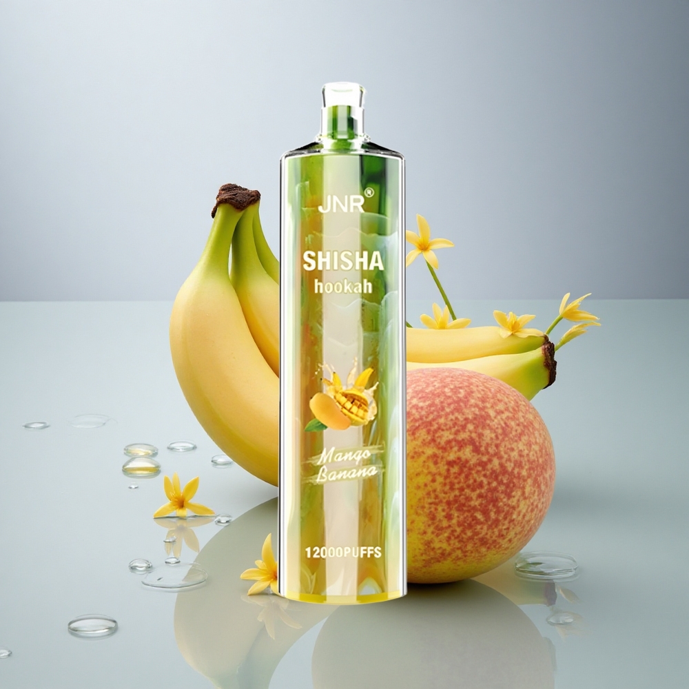 JNR Shisha Hookah 12000 Mango Banana 750mAh 0% nikotina