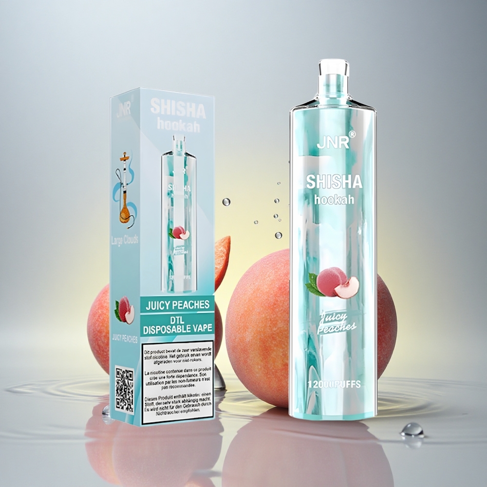 JNR Shisha Hookah 12000 Sočne Breskve 750mAh Tip-C