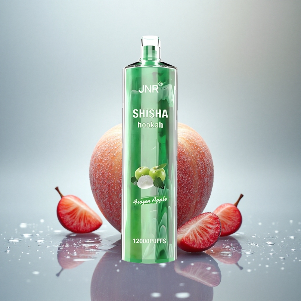 JNR Shisha Hookah 12000 Zamrznjeno Jabolko 750mAh 0% nikotina