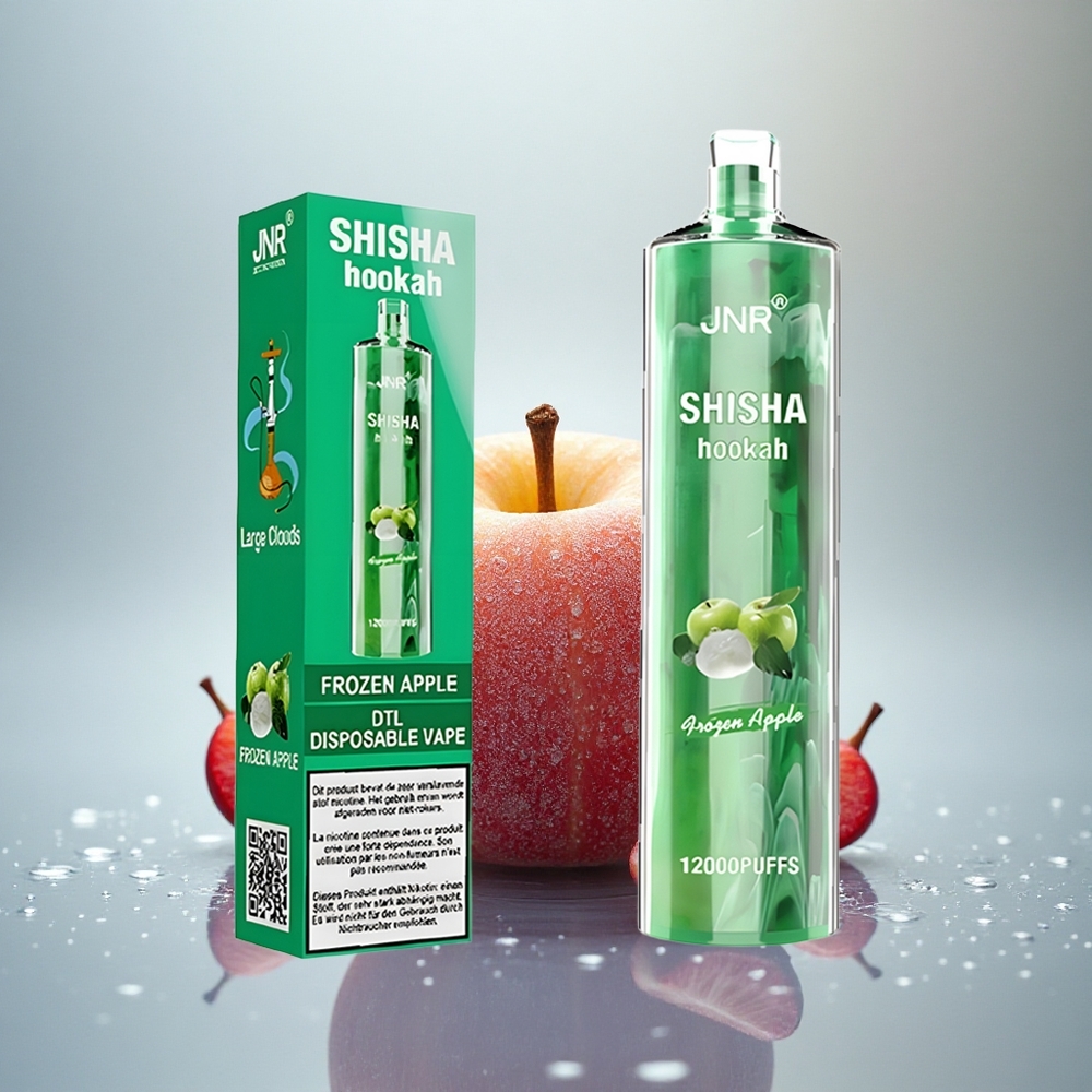 JNR Shisha Hookah 12000 Zamrznjeno Jabolko 750mAh 0% nikotina