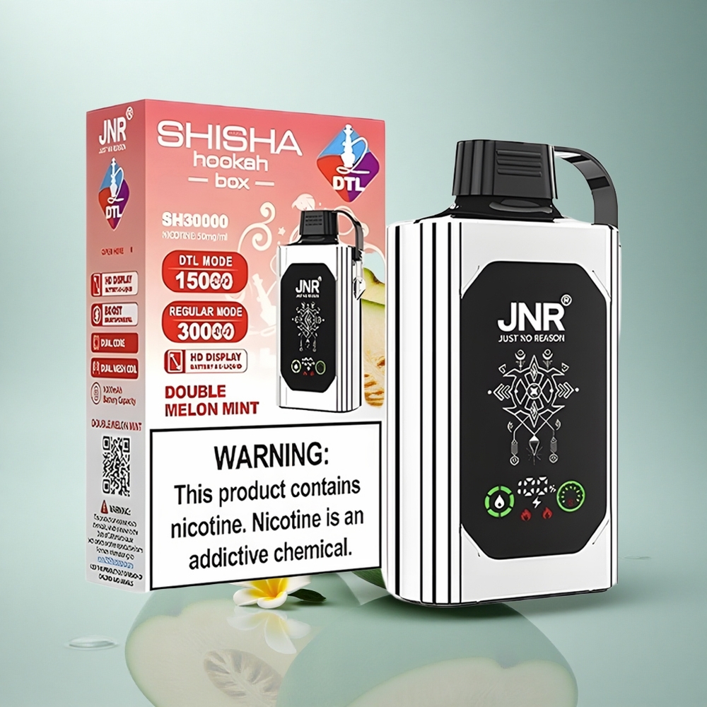 JNR Shisha Hookah Box 20500 Dvojni Melon Meta z 25ml E-tekočino in 1000mAh Baterijo