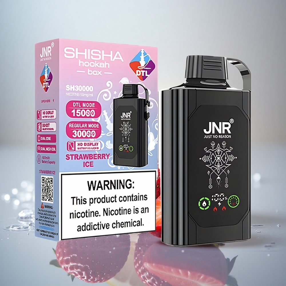 JNR Shisha Hookah Box 20500 Jagodni Led z Dual Mesh Coil in 1000mAh