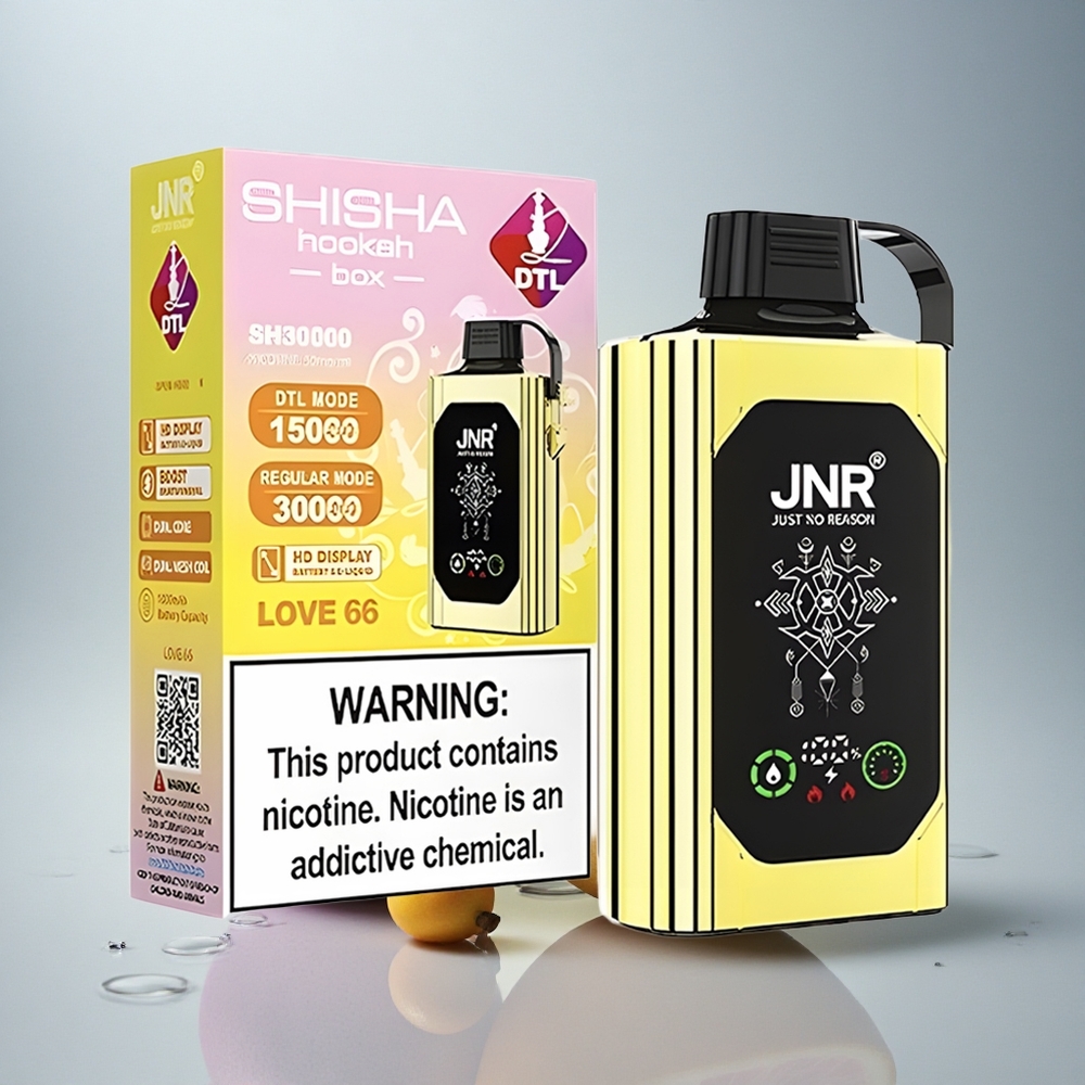 JNR Shisha Hookah Box 20500 Ljubezen 66 Dual Mesh Coil & Dual Core 25ml