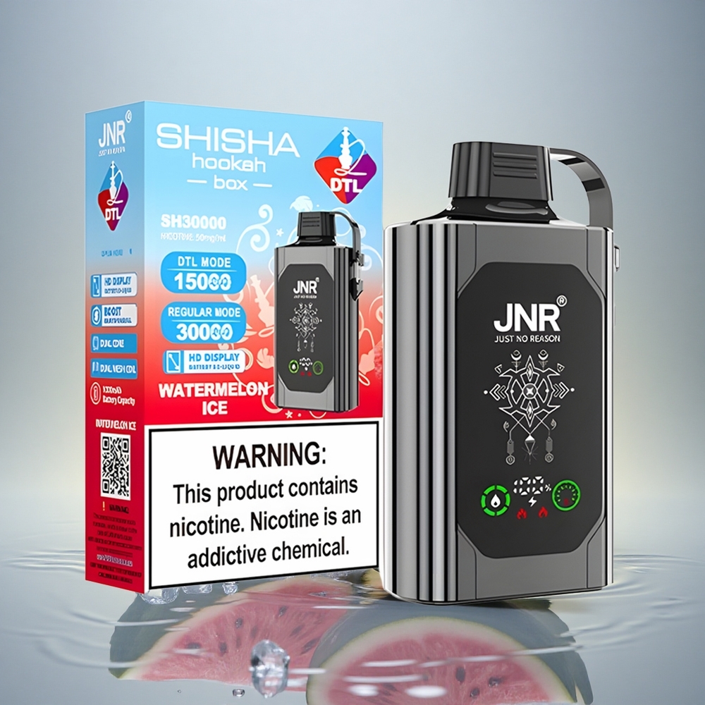 JNR Shisha Hookah Box 20500 Lubenica Led 25ml Dual Mesh Coil 5% nikotina