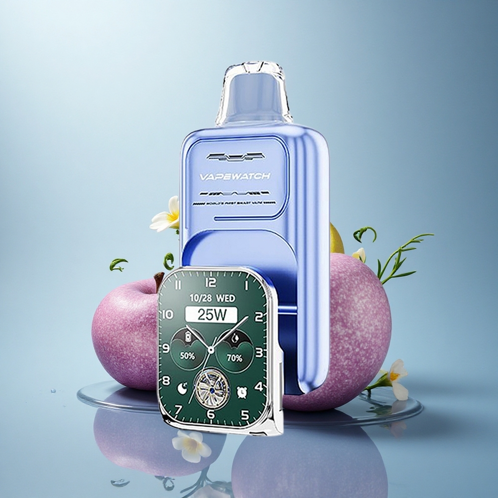 JNR VapeWatch 30000 Modra Malina Led z 5% nikotina in 1000mAh