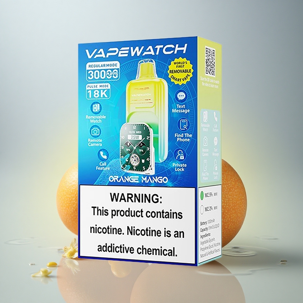 JNR VapeWatch 30000 Pomaranča Mango Dual Mesh Coil 19mL 1000mAh