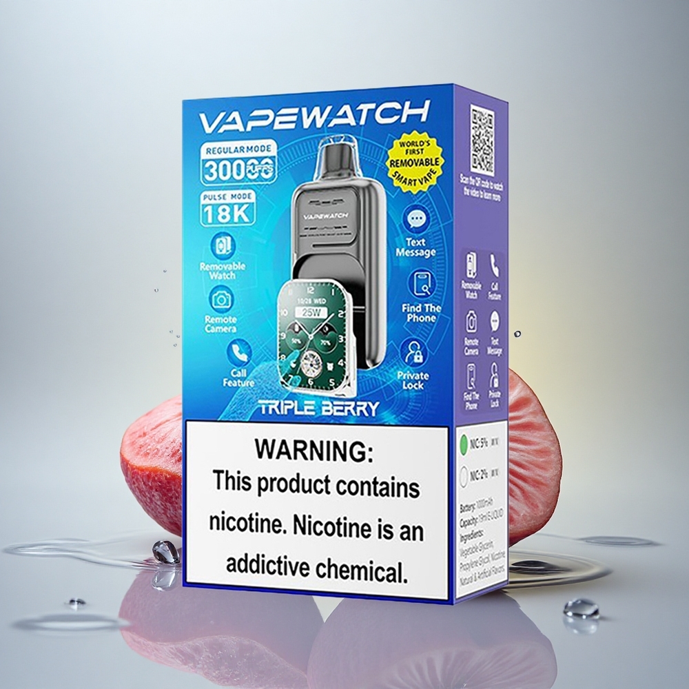 JNR VapeWatch 30000 Trojno Jagodni 1000mAh 19mL 5% Nikotin