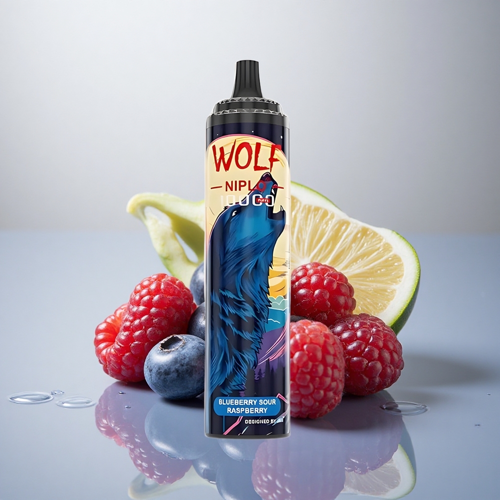 JNR Wolf Niplo 10000 Boravnica Kisla Malina 20ml 650mAh Type-C