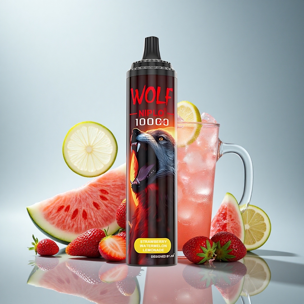 JNR Wolf Niplo 10000 Jagoda Lubenica Limonada z 20ml tekočine in 5% nikotina