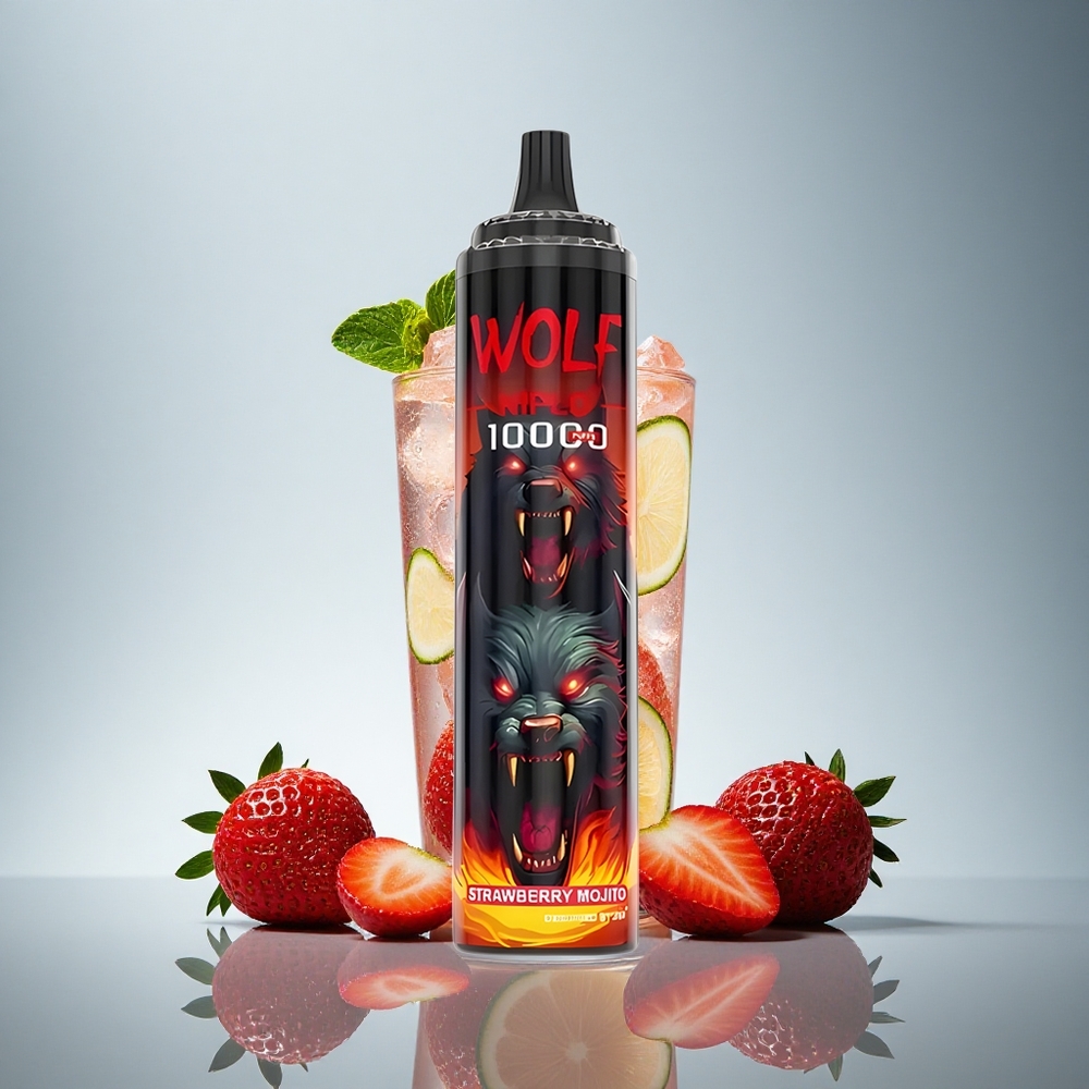 JNR Wolf Niplo 10000 Jagoda Mojito 20ml 650mAh 5% nikotina