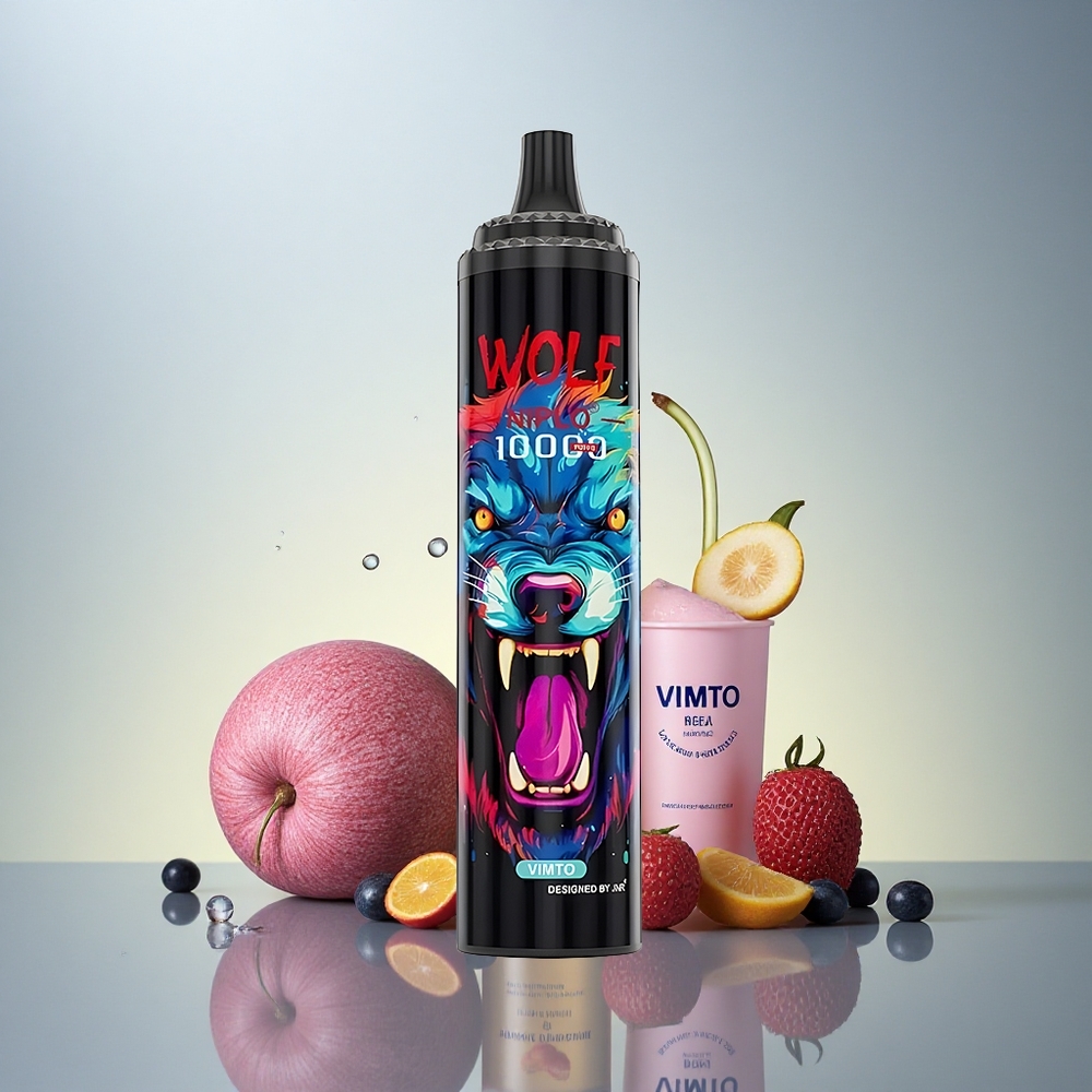 JNR Wolf Niplo 10000 Vimto Mesh Coil 1.0 Ohm 20ml Nikotin 5% Type-C Hitro Polnjenje